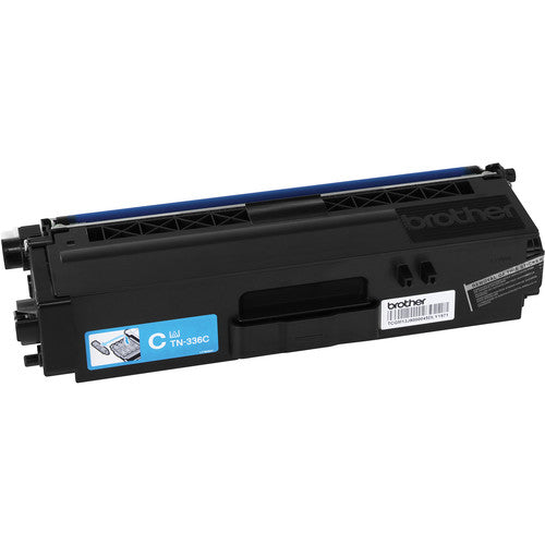 Brother TN336 Cyan Toner Cartridge Estimated Yield 3,500 Pages